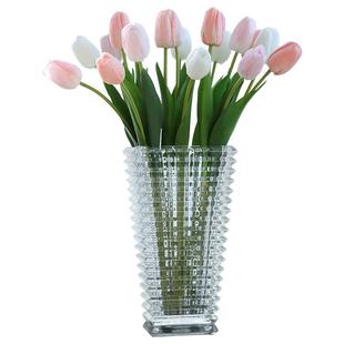 手感保湿郁金香仿真花高档假花客厅轻奢室内餐桌摆设高端装饰摆件