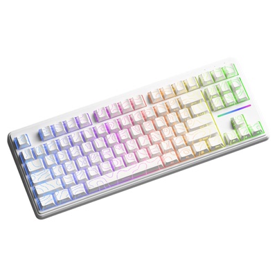 办公首选前行者V80三模静音键盘