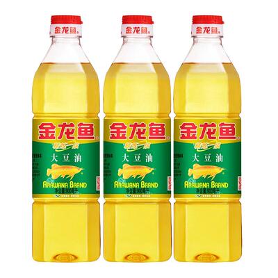 金龙鱼精炼一级大豆油900ml*3