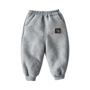 宝宝加绒加厚裤子冬季保暖小月龄一岁男童外穿一体绒冬天婴儿冬装