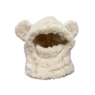 小熊耳朵帽子围脖口罩一体帽女冬季加厚毛绒帽骑车防风保暖护耳帽