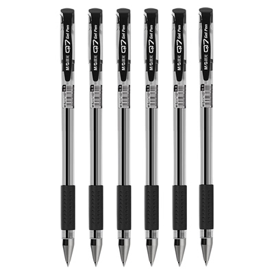 晨光文具中性笔Q7黑色水笔0.5圆珠笔小学生大容量红笔蓝笔碳素笔学生作业笔记会议教师办公学习官方旗舰店