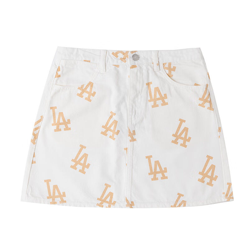 MLB女款牛仔裙复古百搭休闲短裙