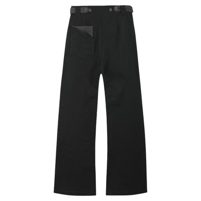 BEVAN UPIHEATMAP FLUX*异形专机侧门襟 拼色弯刀剪裁帆布长裤