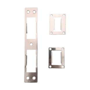 防盗门门框扣片方头锁体斜舌调节片锁片扣板不锈钢锁具配件导向片