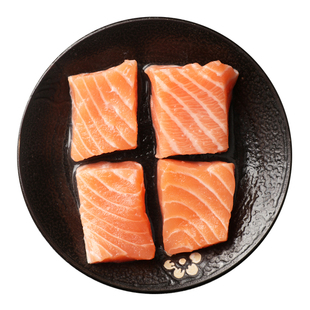 三文鱼新鲜辅食宝宝小包装生鲜挪威进口冰鲜中段200g送婴儿辅食谱