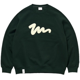 714street情侣圆领卫衣春秋潮牌重磅cityboy外套宽松日系印花上衣