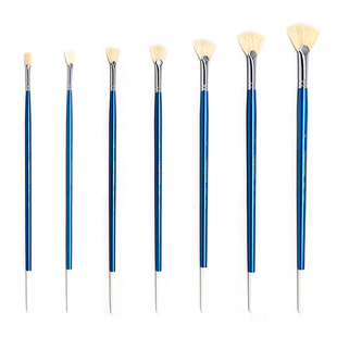 正品进口韩国华虹猪鬃扇形笔油画笔水粉笔丙烯笔艺考联考试用205