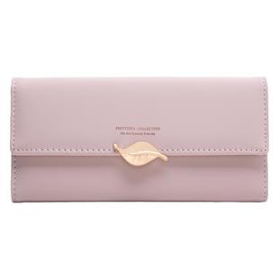 钱包女长款小清新日韩版三折叠大容量卡包精致学生皮夹女款手拿包