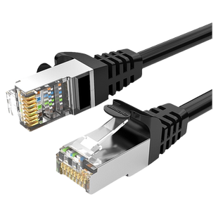 秋叶原七类网线家用纯铜万兆高速cat7双屏蔽电脑网络宽带成品跳线