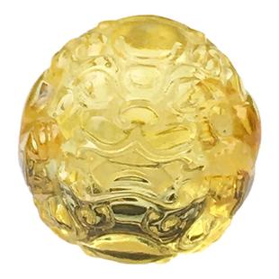 思华年思华年天然琥珀蜜蜡净水金珀发财貔貅珠雕刻散珠手串配饰