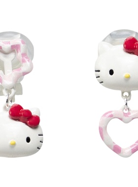 九木杂物社HELLO KITTY款萌趣开口戒手链项链耳饰可爱首饰合集