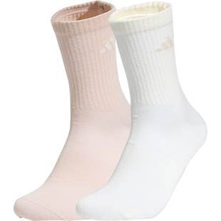 Adidas/阿迪达斯正品2026年春季新款女士针织运动袜两双装KW1147