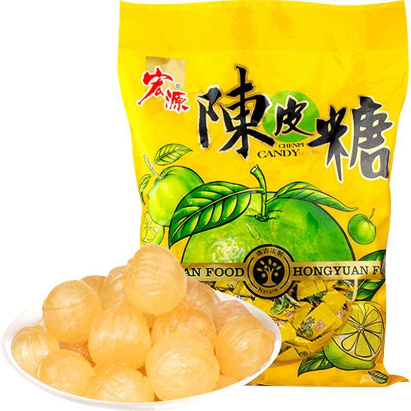 [详情领补贴]宏源陈皮糖果大包量贩装喜糖前台商务招待酸甜水糖果