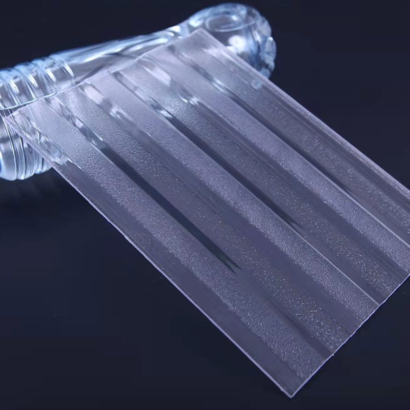 洁光瓦加工pc洁光板隔热聚碳酸酯洁光板温室大棚采光瓦阳光板