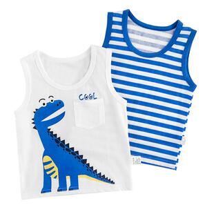 男童纯棉背心儿童夏季薄款宝宝跨栏贴身无袖打底上衣婴儿小背心