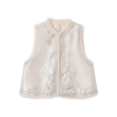 熙薇【造梦者】2026新款设计师气质重工国风马甲H7215