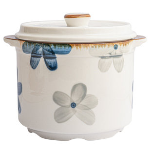 高夫人陶瓷炖盅带盖隔水炖家用一人份煨汤小瓦罐汤炖盅燕窝烤梨罐