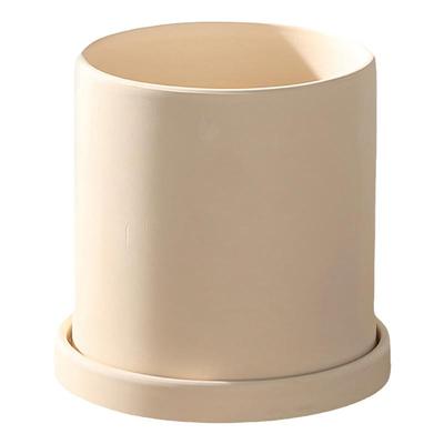 烧色透气盆大口径带托盘