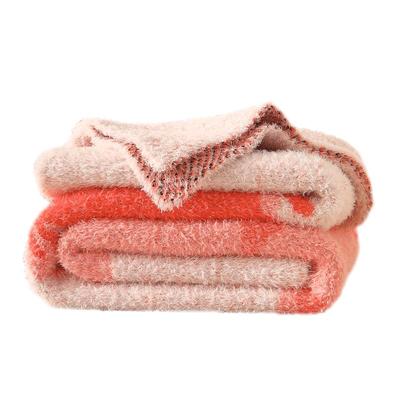 水星家纺长毛绒毯子可水洗