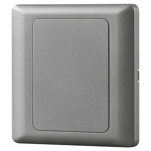 86型通用灰色开关插座面板白板遮丑盖空白面板堵洞装饰电源盖板