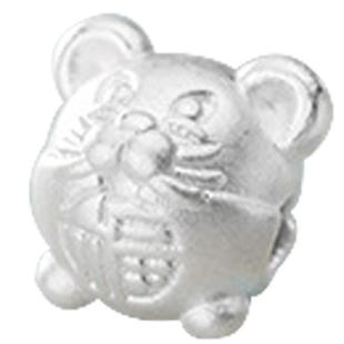 999足银12生肖隔珠转运珠DIY手工饰品配件银珠子散珠手串配珠纯银