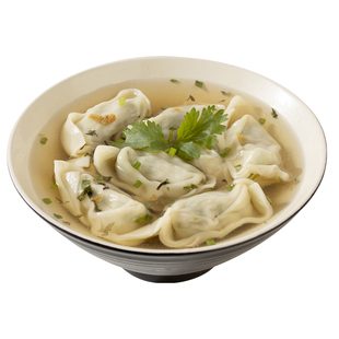顾一盒大馄饨荠菜猪肉香菜榨菜鸡汤云吞上海早餐冷冻方便速食特色