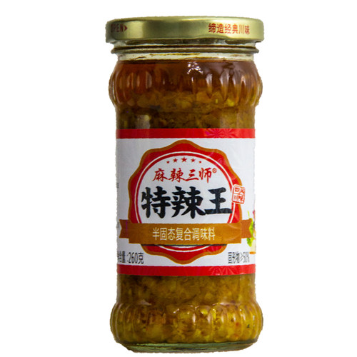 四川眉山特产麻辣三师蒜香王260g四川辣椒酱蒜香蒜香小米辣下饭酱