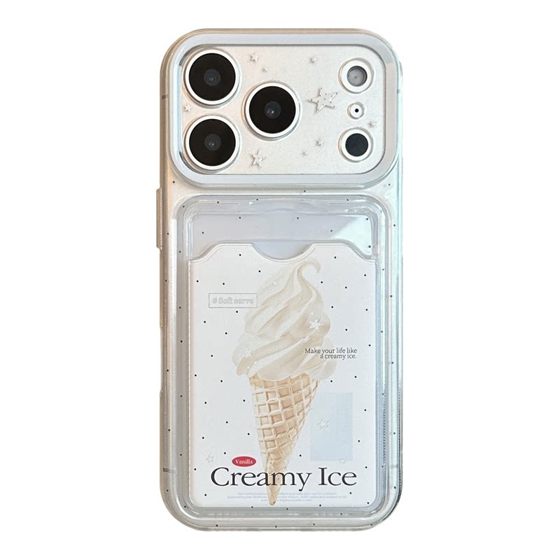 ins风冰淇淋卡包适用phoe