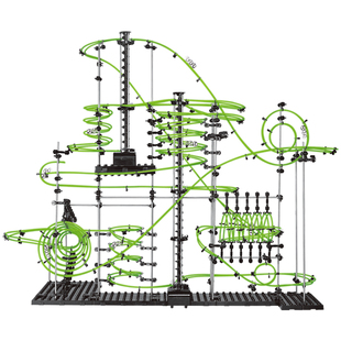 高难度益智拼装云霄飞车太空轨道模型滚珠玩具8一12岁十级过山车9