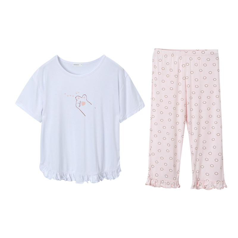 女童夏季莫代尔休闲空调服