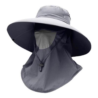 【热销推荐】全脸防晒大檐渔夫帽