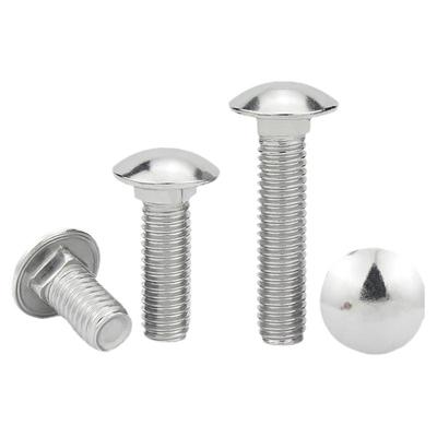 304/201不锈钢马车螺丝半圆头方颈螺栓货架螺丝M4M5M6M8M10mm