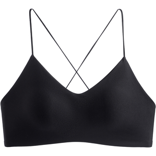 交叉美背内衣女细肩带2026新款爆款无痕吊带一体式小胸聚拢文胸罩