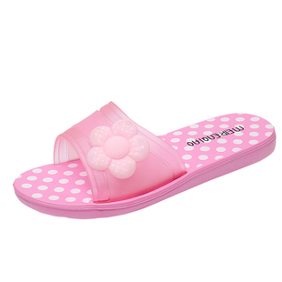 特价正品新款美人桥可爱花朵果冻男女居家凉拖鞋防滑室内地板夏季