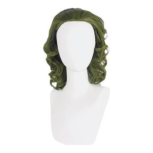 万圣节小丑假发男款joker希斯莱杰全头套搞怪短卷发cos动漫绿色