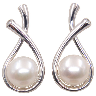 925纯银天然耳钉时尚高级感