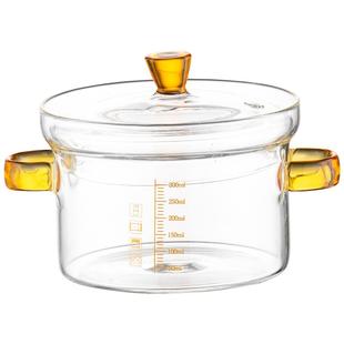 onlycook高硼硅玻璃炖盅双耳蒸蛋碗蒸鸡蛋羹专用辅食燕窝碗小汤盅