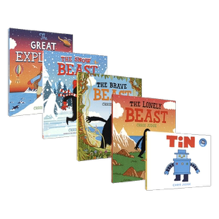 The Lonely Beast The Brave Beast The Snow Beast The Great Explorer Tin 克里斯·贾奇故事绘本5册 英文原版进口儿童图书