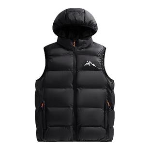 中国航天小众潮牌户外山系宽松拉链无袖连帽棉马甲外套秋冬男女款