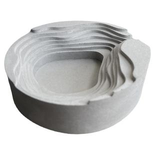 北欧ins风格梯田创意水泥烟灰缸民宿清吧个性潮流家用简约现代