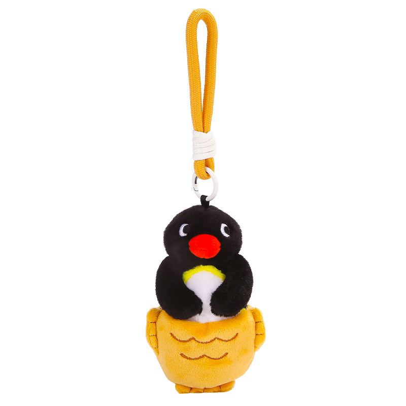 正版鲷鱼烧pingu挂件企鹅毛绒玩具包挂饰玩偶公仔钥匙扣生日礼物