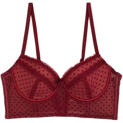 法式软钢圈大胸显小舒适内衣女