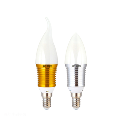 LED磨砂尖泡拉尾球蜡烛灯