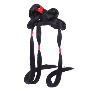 汉服假发古装全发丝发髻头饰一体式红楼梦造型古风林黛玉盘发发包