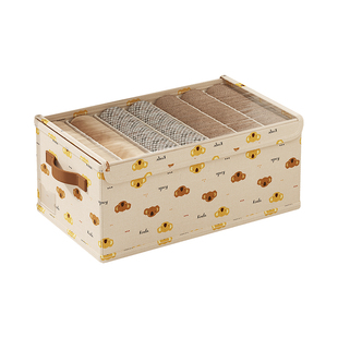 衣服裤子收纳箱衣柜衣物收纳筐内衣布艺整理箱抽屉分隔装毛衣神器