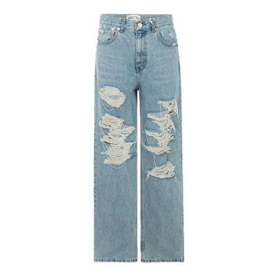 RECTO直筒宽松牛仔裤长裤