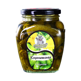 进口原装俄罗斯风味小酸黄瓜罐头 汉堡三明治搭配美味500克 包邮