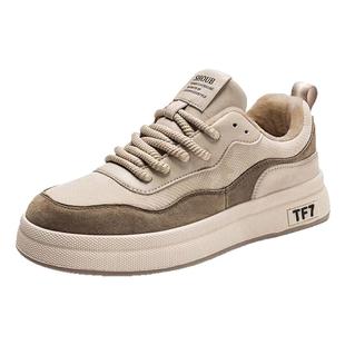 棉鞋男款冬季加绒保暖二棉男士休闲板鞋子2024新款秋冬款男鞋冬款