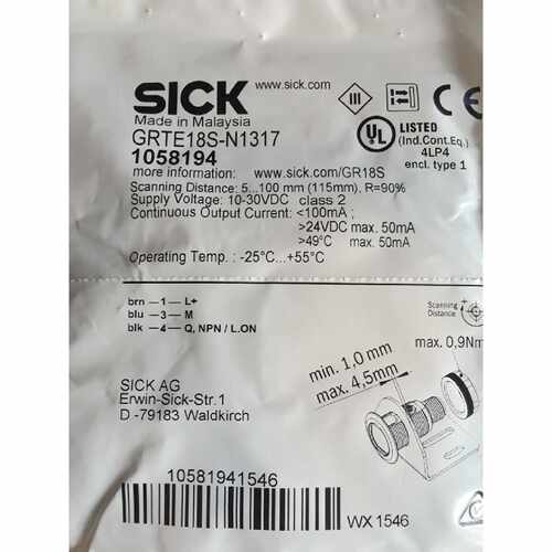 议价现货全新原装德国西克SICK光电开关GRTE18S-N1317  GRTE18S-N